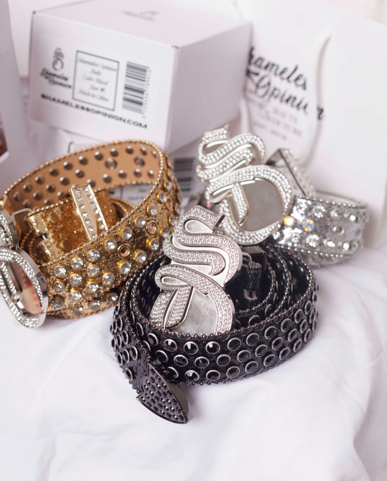 Shameless Opinion Rhinestone belts