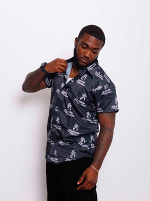 Shameless Opinion All over print luxury button up shirt