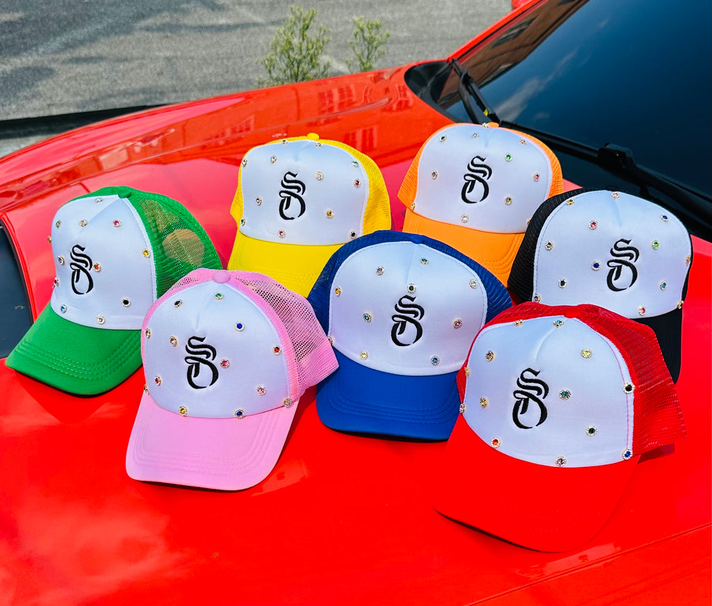 Shameless Opinion Rhinestone Trucker Hats